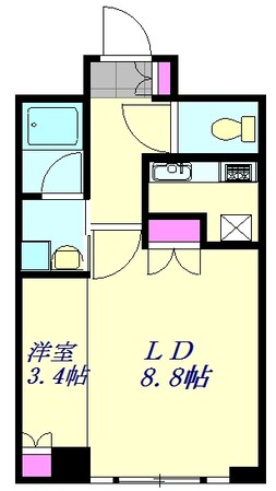 AXIS桜木町の物件間取画像